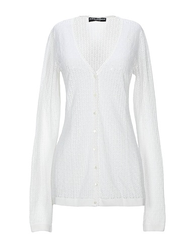 DOLCE&GABBANA Cardigan White 100% Silk