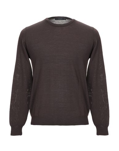 Vneck Sweater In Dark Brown