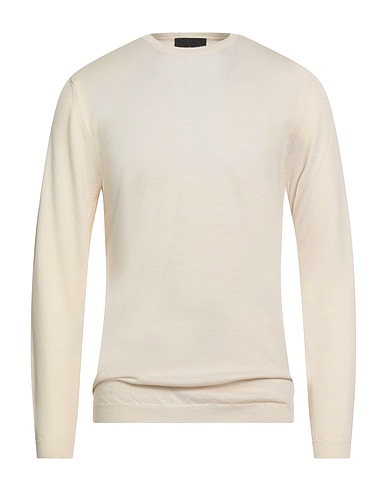 LUCQUES Pullover Beige 100% Lana Merino