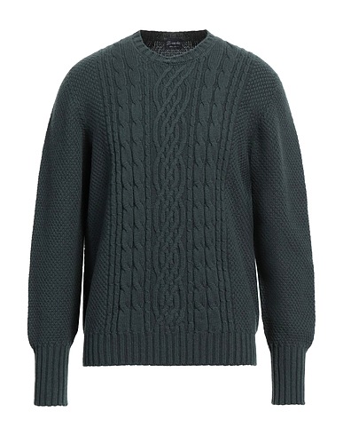 DRUMOHR Pullover Dunkelgrün 100% Lammwolle
