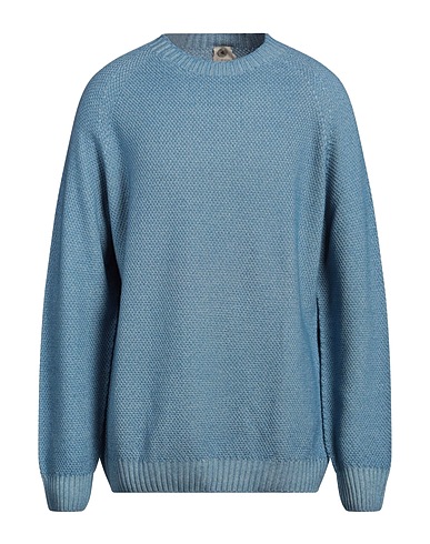 H953 Pullover Blu chiaro 100% Lana Merino