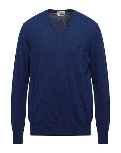 BROOKSFIELD Jumper Bright blue 100% Wool