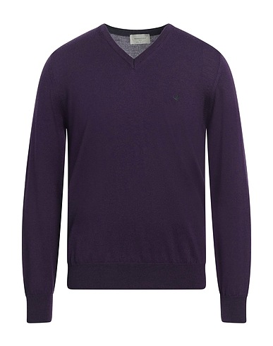 BROOKSFIELD Jumper Purple 100% Virgin Wool
