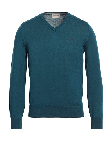 BROOKSFIELD Jumper Deep teal 100% Virgin Wool