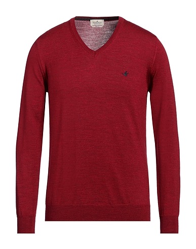 BROOKSFIELD Jumper Brick red 100% Virgin Wool