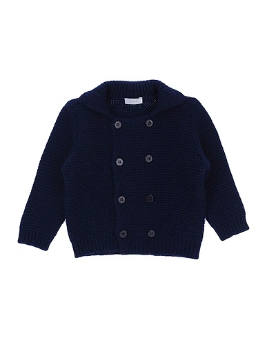 IL GUFO Cardigan Midnight blue 100% Merino Wool