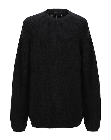 ROBERTO COLLINA Jumper Black 83% Wool, 14% Nylon, 3% Lycra®