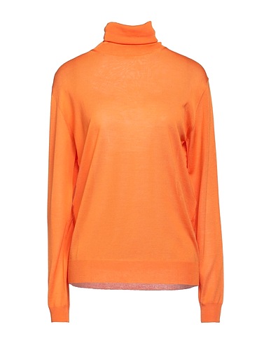 STELLA McCARTNEY Rollkragenpullover Orange 100% Schurwolle