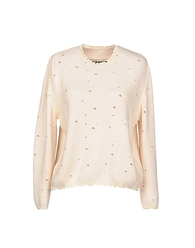 UMA WANG Jumper Ivory 50% Virgin Wool, 31% Viscose, 19% Polyamide