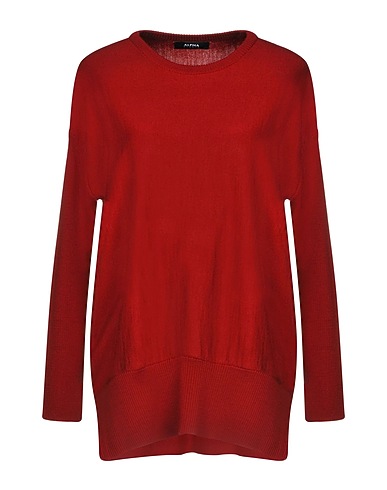 ALPHA STUDIO Sweater Burgundy 100% Merino Wool
