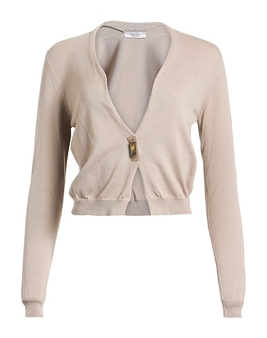 PESERICO Cardigan Grey 100% Cotton