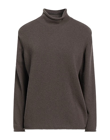 ROSSOPURO Rollkragenpullover Dunkelbraun 70% Wolle, 30% Kaschmir
