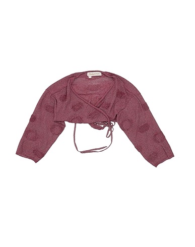 MANILA GRACE Shrug Burgundy 67% Viscose, 25% Polyamide, 8% Polyester