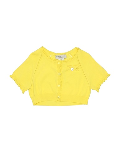 TWINSET Shrug Yellow 65% Viscose, 35% Polyamide