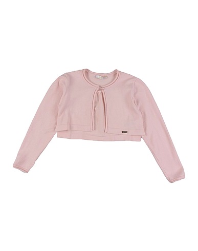 LIU •JO Cardigan Light pink 75% Cotton, 22% Polyamide, 3% Elastane