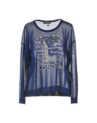 TWINSET Jumper Midnight blue 78% Viscose, 12% Metal, 10% Polyamide