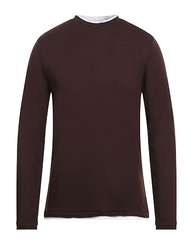 STILOSOPHY Jumper Chocolate brown 46% Polyester, 40% Cotton, 14% Polyamide