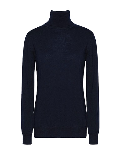 8 by YOOX Dolcevita MERINO WOOL ESSENTIAL ROLL-NECK SWEATER
 Blu notte 100% Lana Merino