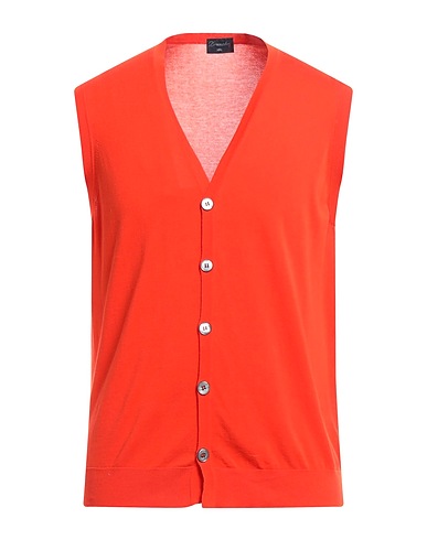 DRUMOHR Cardigan Orange 100% Cotton