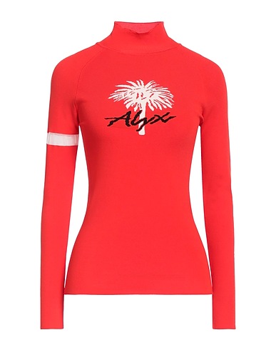 1017 ALYX 9SM Polo neck Red 82% Viscose, 17% Polyester, 1% Nylon