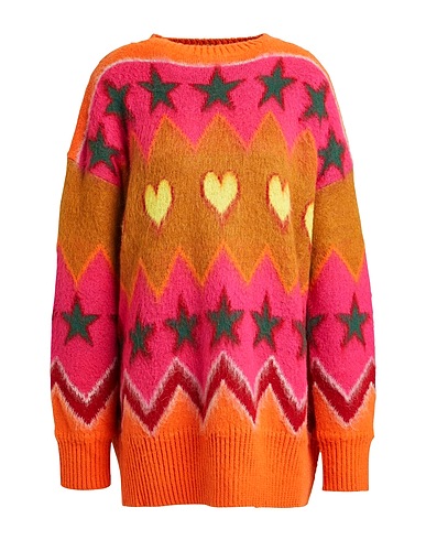 DONDUP Jumper Fuchsia 44% Acrylic, 25% Wool, 16% Polyamide, 15% Mohair wool 