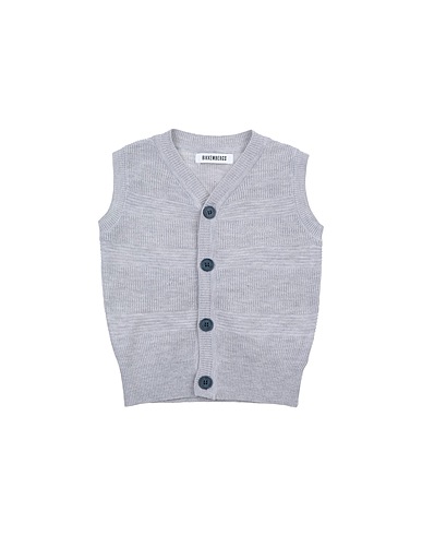 BIKKEMBERGS Cardigan Light grey 100% Cotton