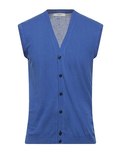 WOOL & CO Cardigan Blue 100% Cotton