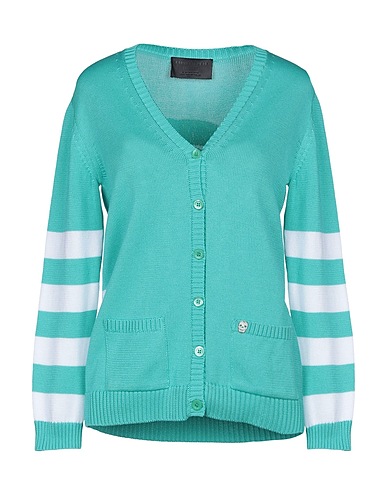 PHILIPP PLEIN Cardigan Light green 100% Cotton
