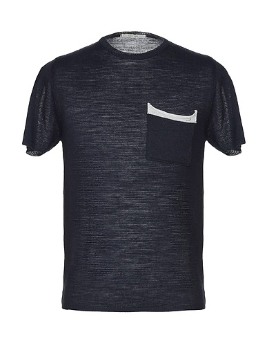 DIKTAT Pullover Blu notte 70% Poliestere, 20% Lino, 10% Poliammide