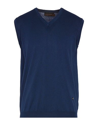 LABORATORI ITALIANI Sleeveless sweater Midnight blue 100% Cotton