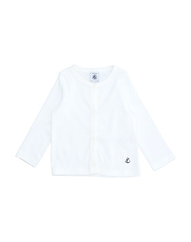 PETIT BATEAU Cardigan Bianco 100% Cotone
