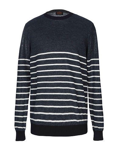 TOD'S Jumper Midnight blue 70% Cotton, 30% Linen