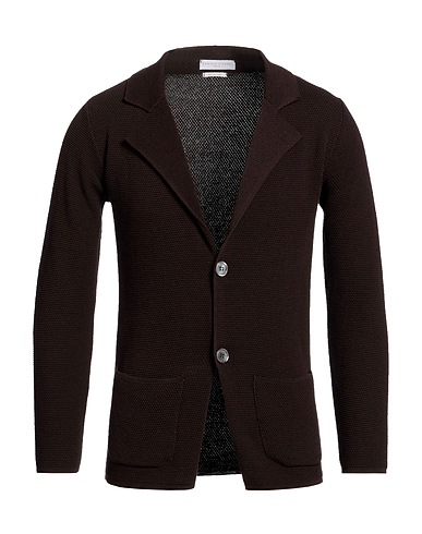 DANIELE FIESOLI Blazer Dark brown 100% Cotton