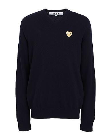 COMME des GARÇONS PLAY Sweater Midnight blue 100% Wool