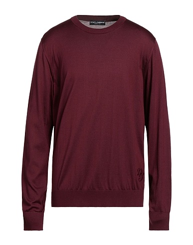 DOLCE&GABBANA Jumper Burgundy 100% Silk