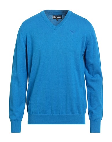 BARBOUR Jumper Azure 100% Pima Cotton