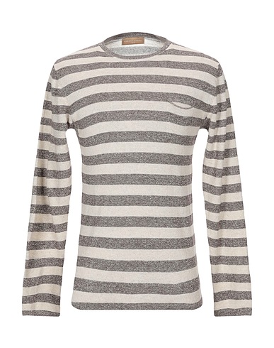 DANIELE FIESOLI Jumper Khaki 64% Linen, 36% Cotton