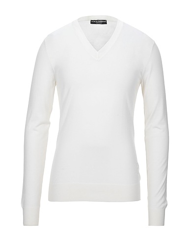 DOLCE&GABBANA Kaschmirpullover  Elfenbein 100% Kaschmir