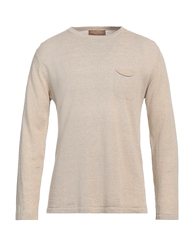 DANIELE FIESOLI Pullover Beige 64% Lino, 36% Cotone