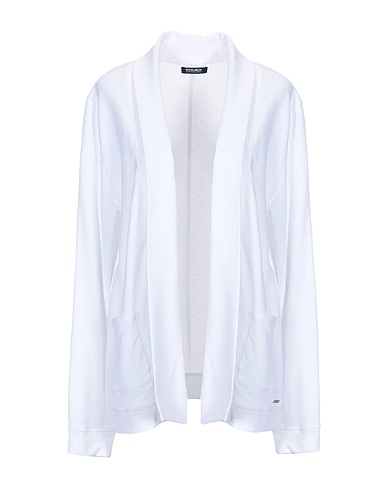 WOOLRICH Cardigan White 64% Cotton, 23% Polyester, 13% Modal