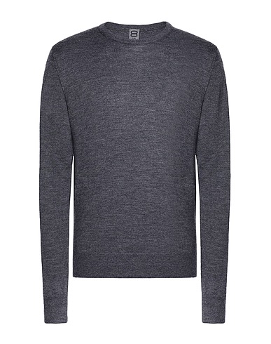 8 by YOOX 풀오버 MERINO WOOL ESSENTIAL CREWNECK SWEATER
 차콜 100% 메리노 울