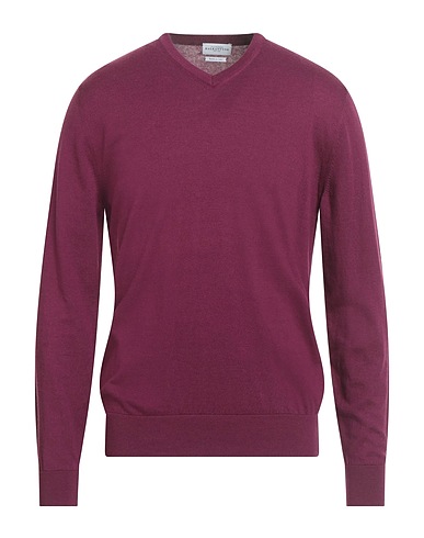 BALLANTYNE Jumper Plum 85% Cotton, 15% Cashmere