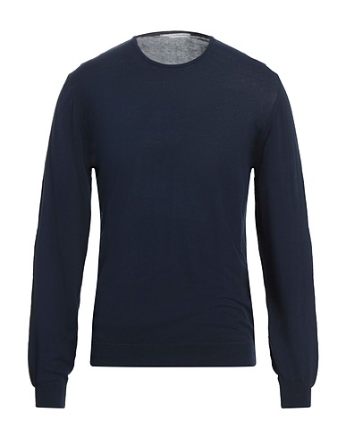 DANIELE ALESSANDRINI Jumper Navy blue 100% Cotton