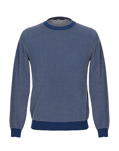 SUITE 191 Pullover Blau 100% Baumwolle