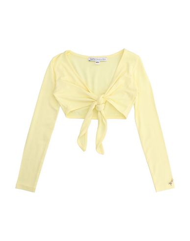 Shop Patrizia Pepe Toddler Girl Wrap Cardigans Yellow Size 4 Viscose, Elastane