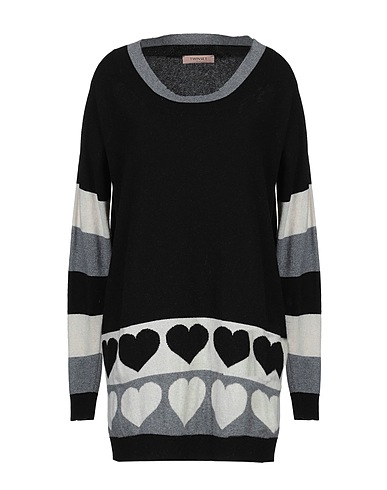TWINSET Pullover Schwarz 40% Wolle, 30% Viskose, 20% Polyamid, 10% Kaschmir