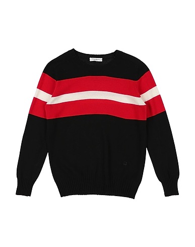 PAOLO PECORA Jumper Black 33% Viscose, 23% Nylon, 20% Cotton, 20% Wool, 4% Cashmere