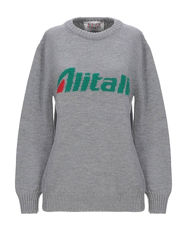 ALBERTA FERRETTI Pullover Grigio 100% Lana Vergine