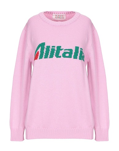 ALBERTA FERRETTI Pullover Malva 100% Lana Vergine