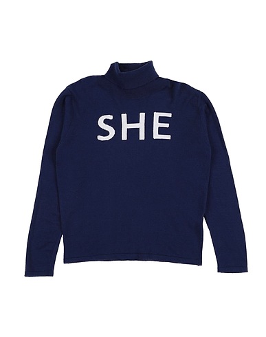 DIXIE Polo neck Blue 57% Polyamide, 43% Viscose